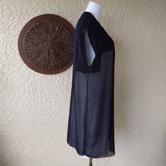 Zara‎ Black Sheer Mesh Mini Casual Dress - Picture 4 of 6